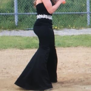 Black mermaid prom dress from Blush